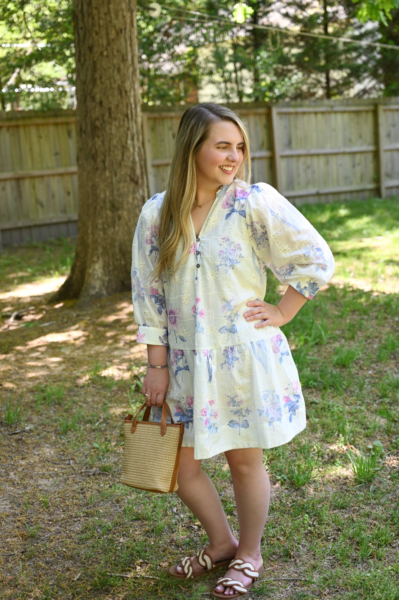 Lucille Purple Embossed Dress - She Chester