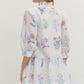 Lucille Purple Embossed Dress - She Chester