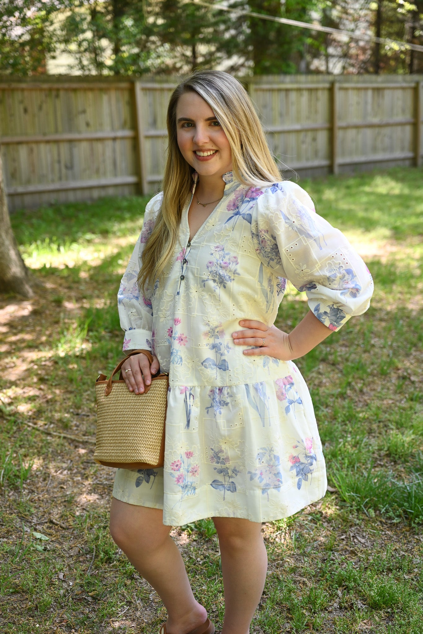 Lucille Purple Embossed Dress - She Chester