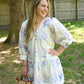Lucille Purple Embossed Dress - She Chester