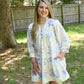 Lucille Purple Embossed Dress - She Chester