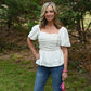Lucy Eyelet White Top - She Chester