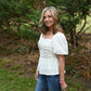 Lucy Eyelet White Top - She Chester