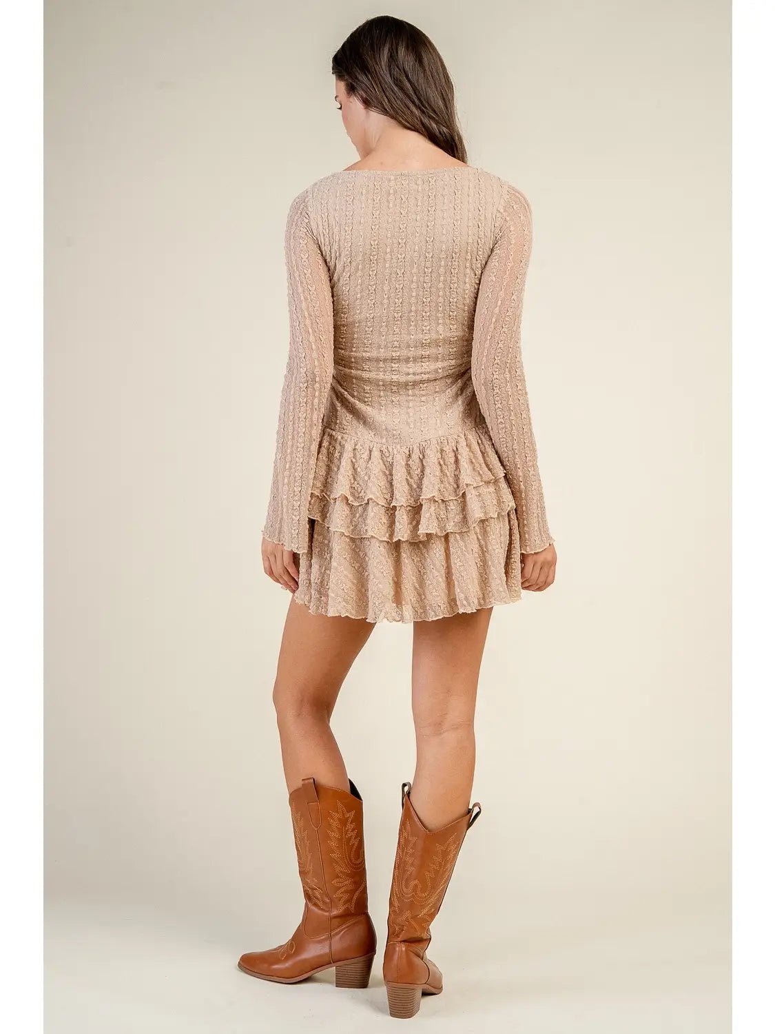 Lyric Lace Drop Waist Dress - She Chester