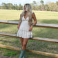 Madden Off White Ruffle Mini Dress - She Chester