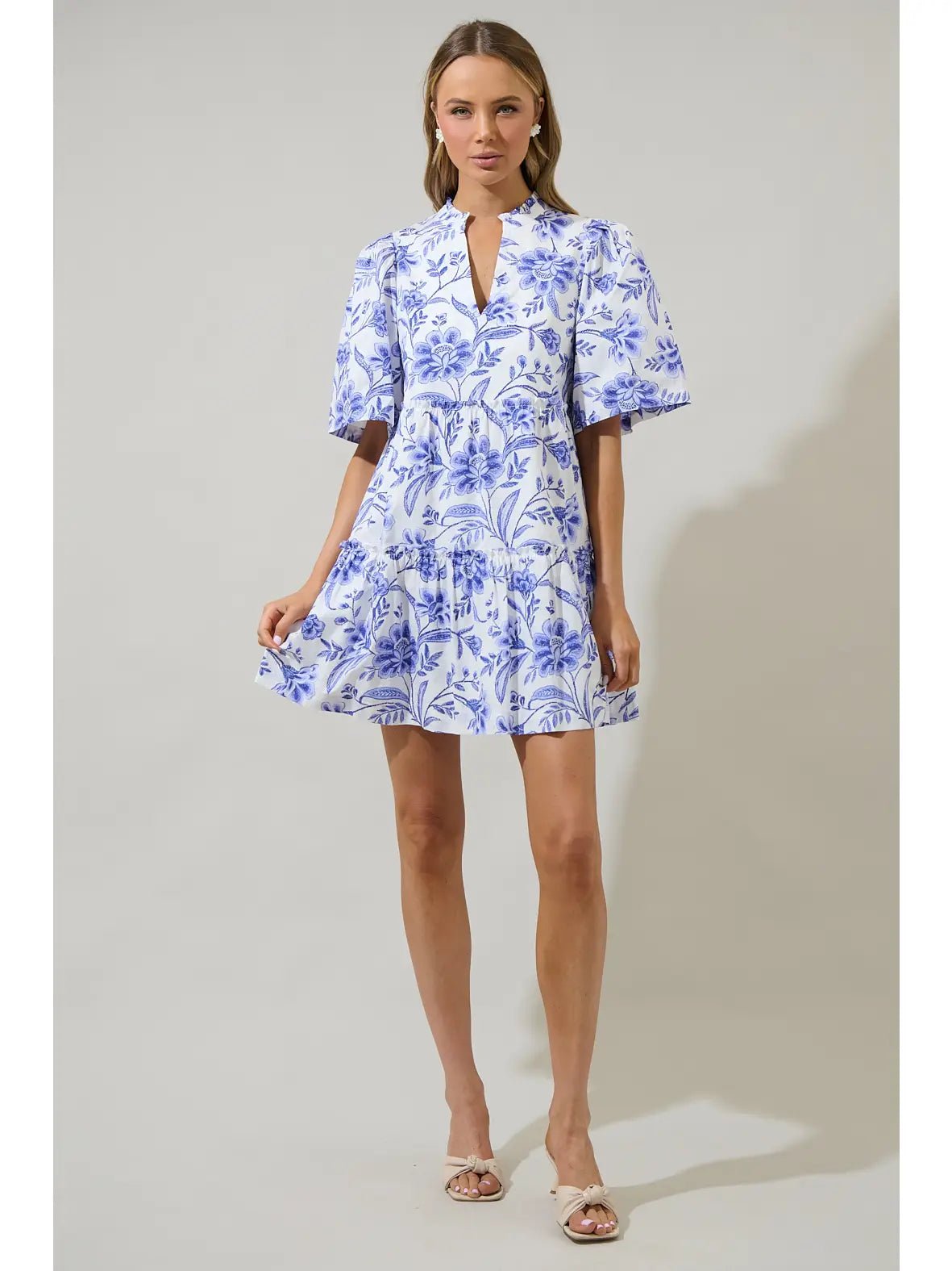 Maeve Floral Dixie Short Dress - She Chester