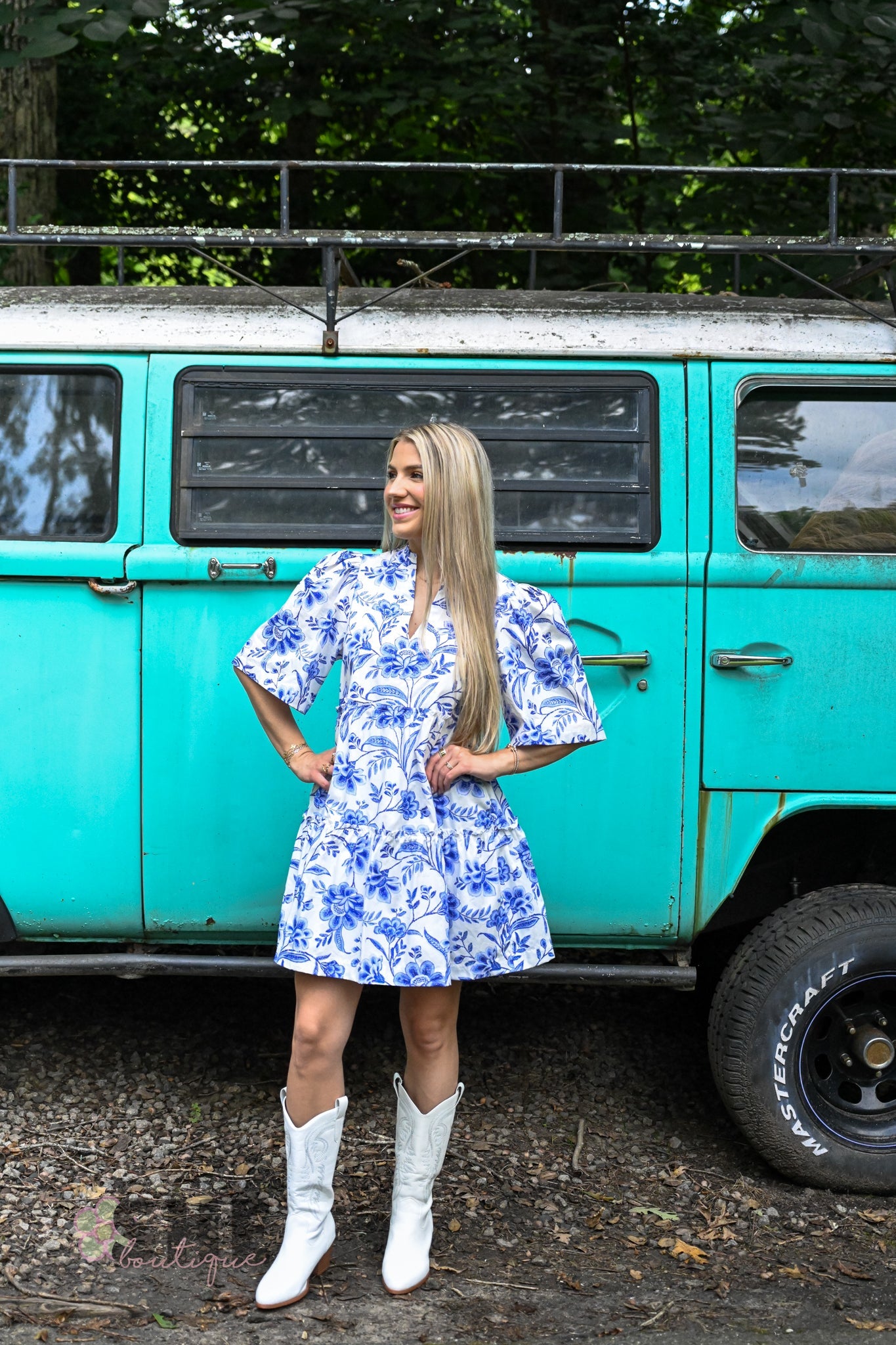 Maeve Floral Dixie Short Dress - She Chester