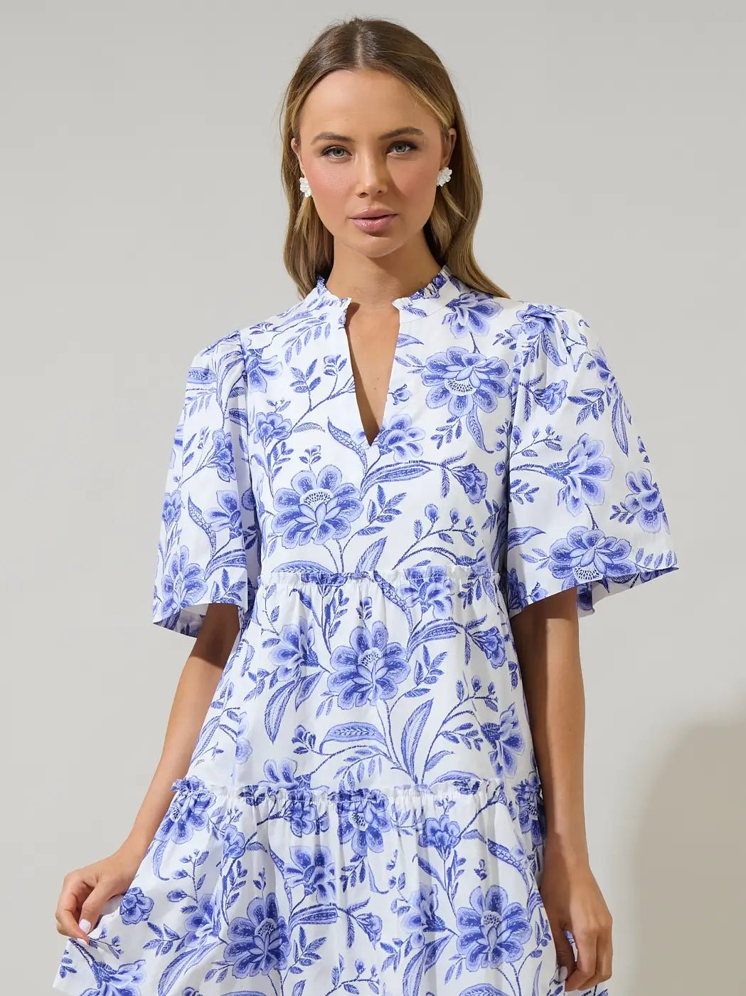 Maeve Floral Dixie Short Dress - She Chester