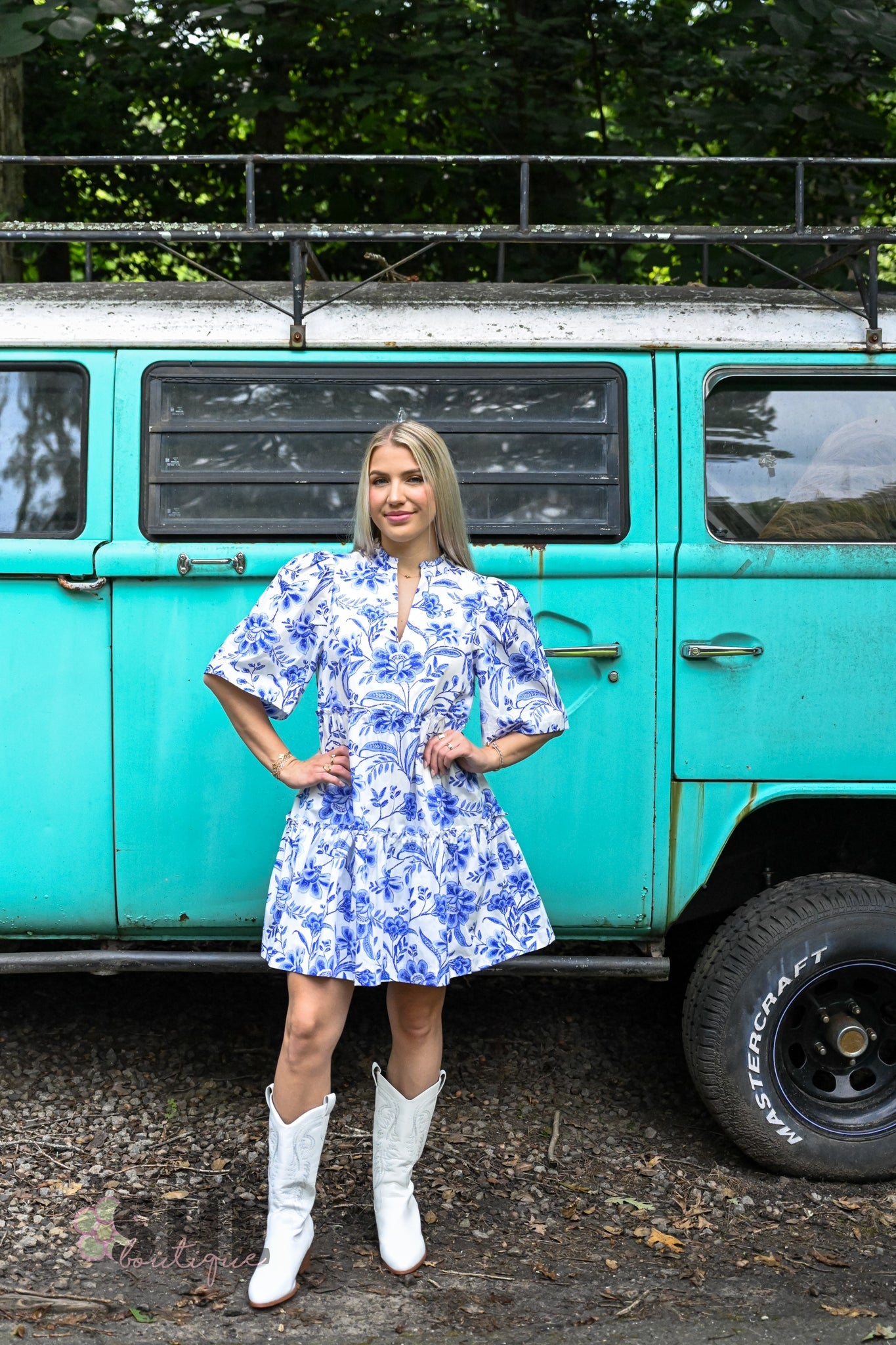 Maeve Floral Dixie Short Dress - She Chester