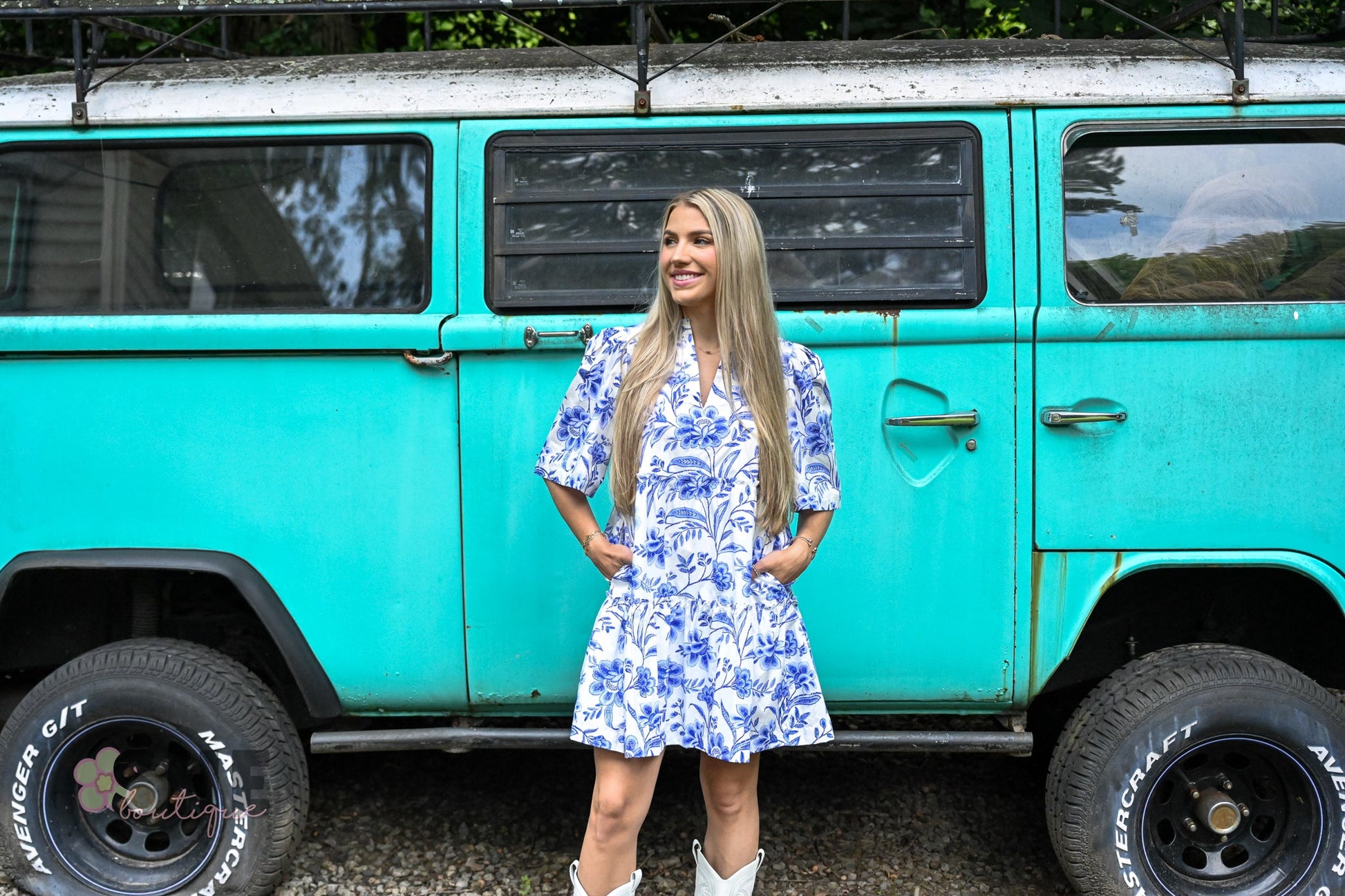 Maeve Floral Dixie Short Dress - She Chester