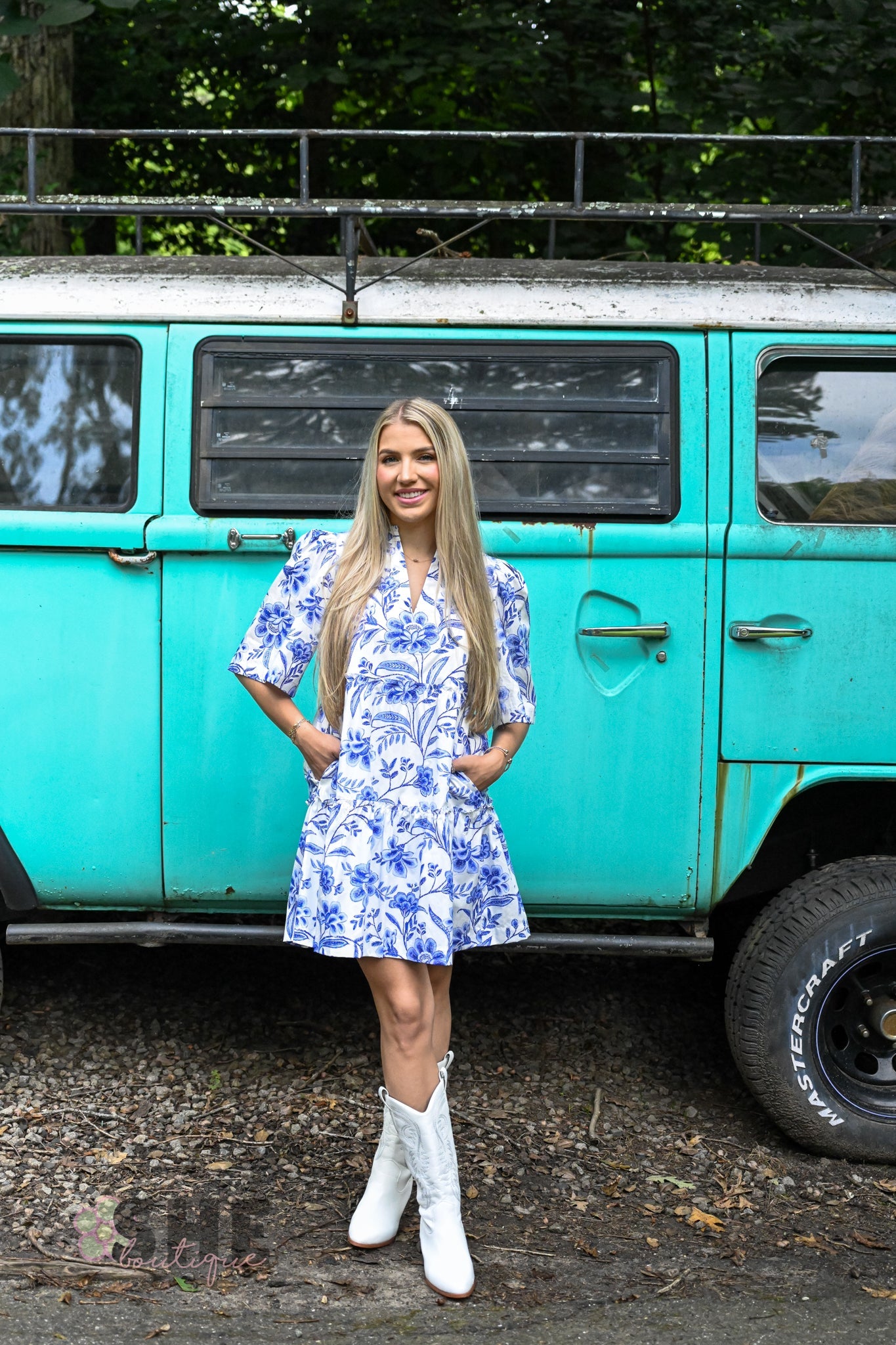 Maeve Floral Dixie Short Dress - She Chester