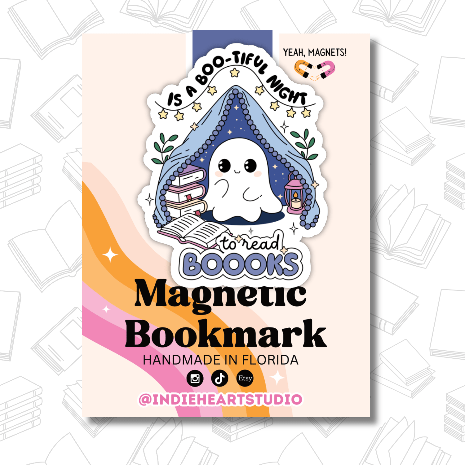 Magnetic Bookmark – Bootiful Night to Read Ghost - She Chester