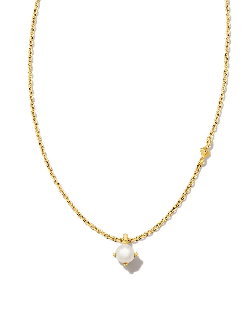 Maisie Pendant Necklace 18k Gold Vermeil White Pearl - She Chester