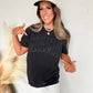 Mama Black Puff Tee - She Chester