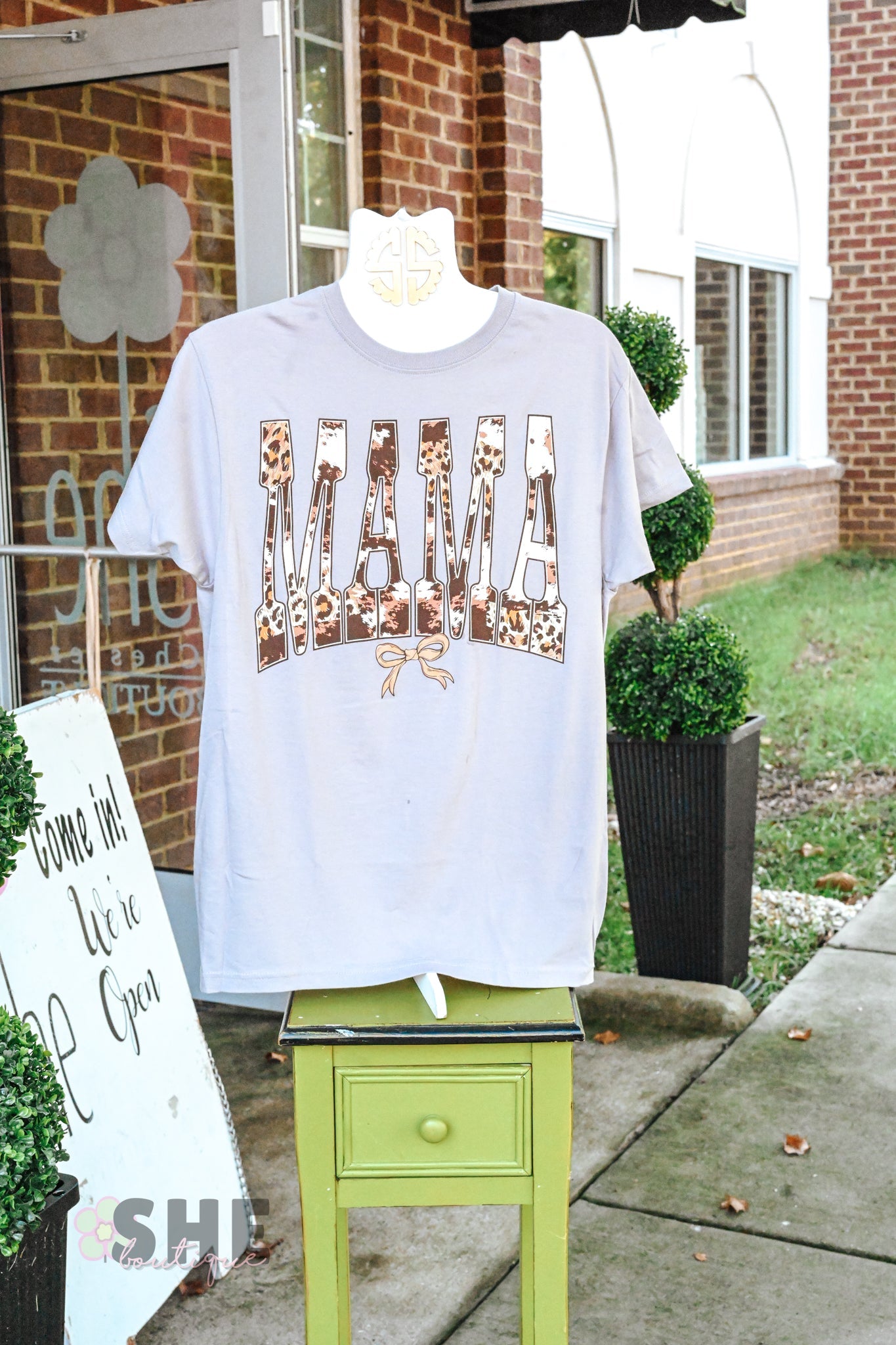 Mama Cowprint Tee - She Chester