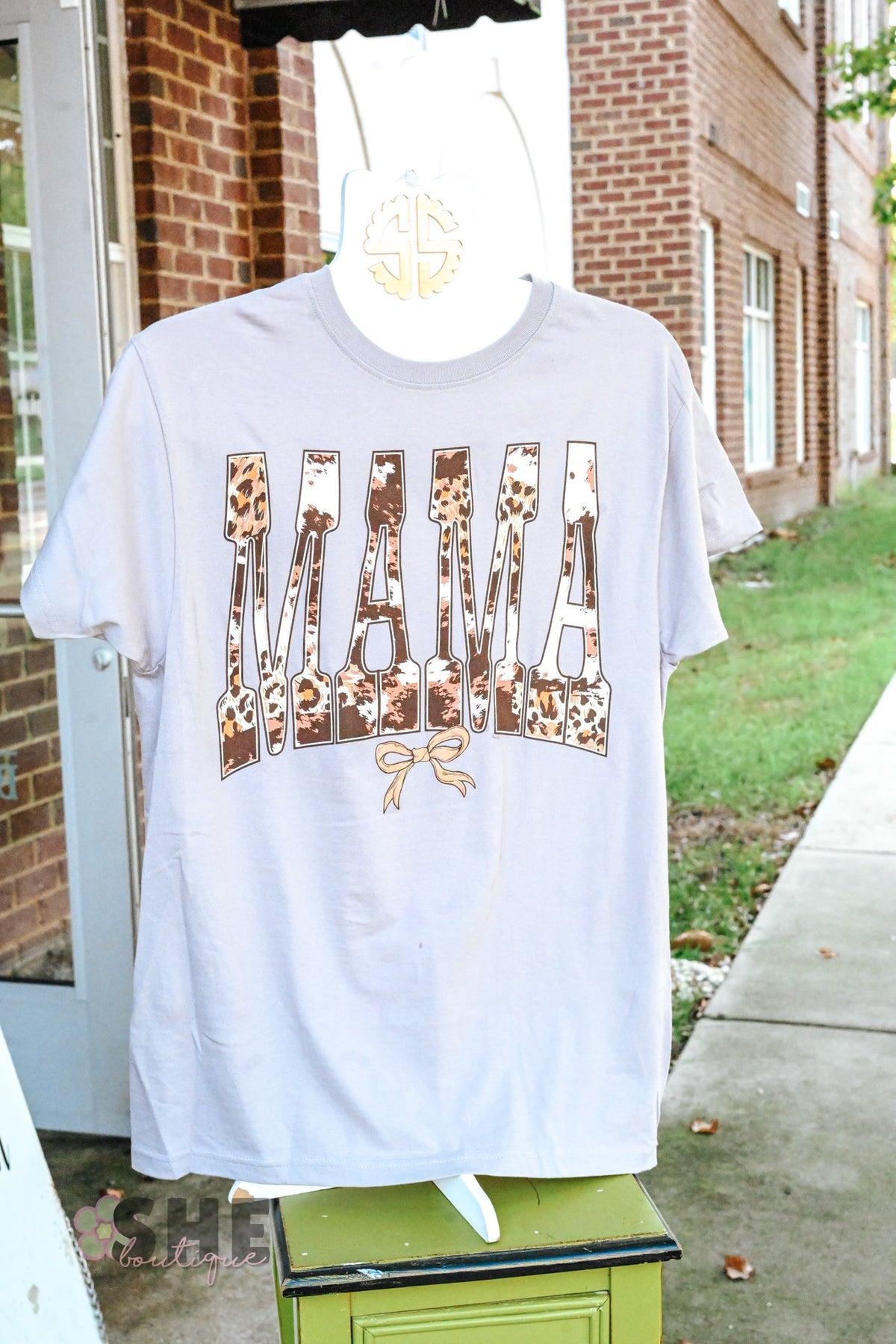 Mama Cowprint Tee - She Chester