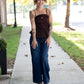 Mansi Brown Pleated Tank - She Chester