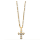 Maren Figaro Chain Cross Gold Necklace - She Chester