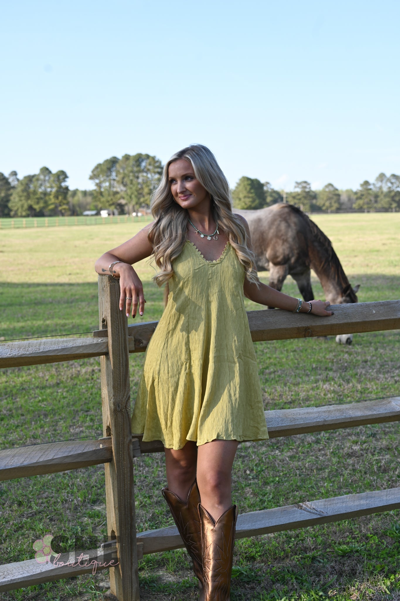 Marigold Fields Mini Dress - She Chester