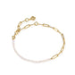 MARKIE HALF CHAIN BRACELET GOLD FRESHWATER CULTURED PEARL - She Chester
