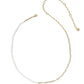 MARKIE HALF CHAIN NECKLACE GOLD FRESHWATER CULTURED PEARL - She Chester