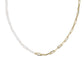 MARKIE HALF CHAIN NECKLACE GOLD FRESHWATER CULTURED PEARL - She Chester