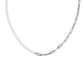 MARKIE HALF CHAIN NECKLACE RHODIUM FRESHWATER CULTURED PEARL - She Chester