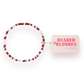 Maroon and White Sprinkle: Gold / Standard 6.75 inch - She Chester