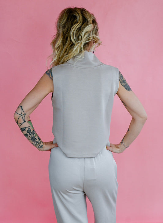 Martha Mock Neck Tank - She Chester