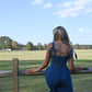Meadow Embroidered Denim Jumpsuit - She Chester