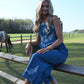 Meadow Embroidered Denim Jumpsuit - She Chester
