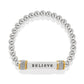 Meridian Believe 2Tn Stretch Bracelet JF0391 - She Chester