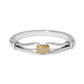 Meridian Classic Two Tone Hinge Bangle JF0416 - She Chester