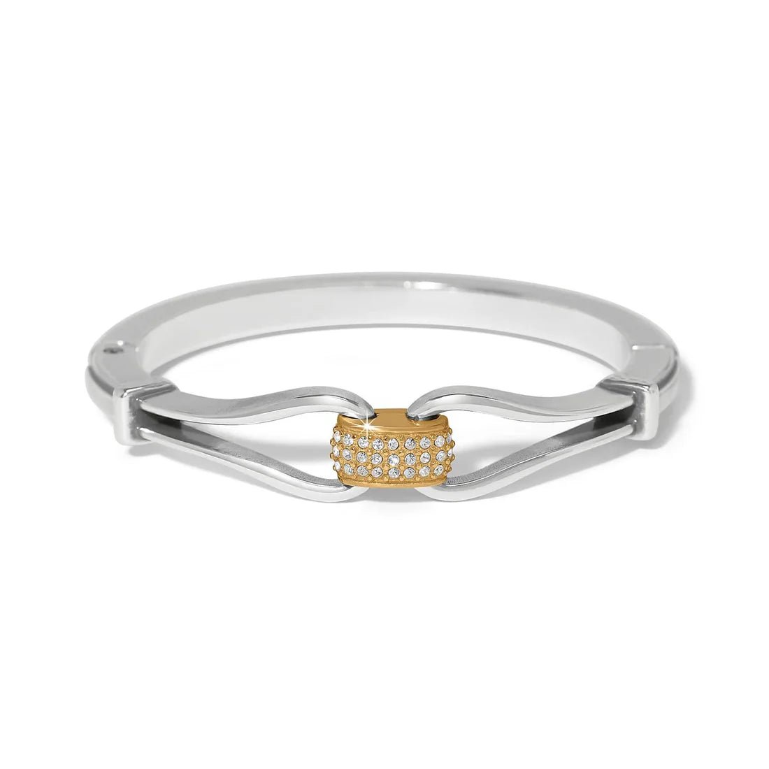 Meridian Classic Two Tone Hinge Bangle JF0416 - She Chester