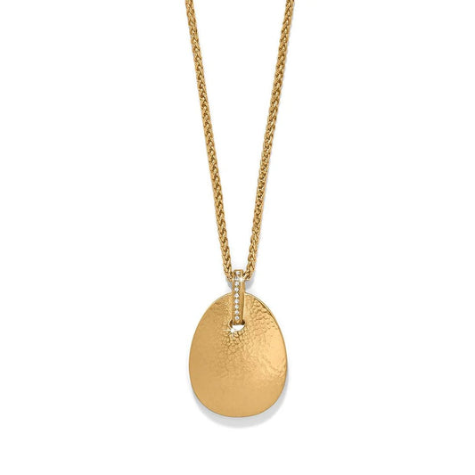 Meridian Orbit Gold Large Pendant Necklace JM0027 - She Chester