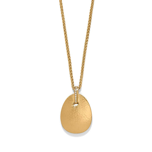 Meridian Orbit Gold Large Pendant Necklace JM0027