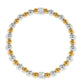 Meridian Pet Sil/Gold Stretch Bracelet JF0292 - She Chester