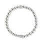 Meridian Petite Silver Stretch Bracelet - JF0084