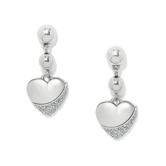 Meridian Petite Wave Silver Post Drop Earrings JA0273 - She Chester