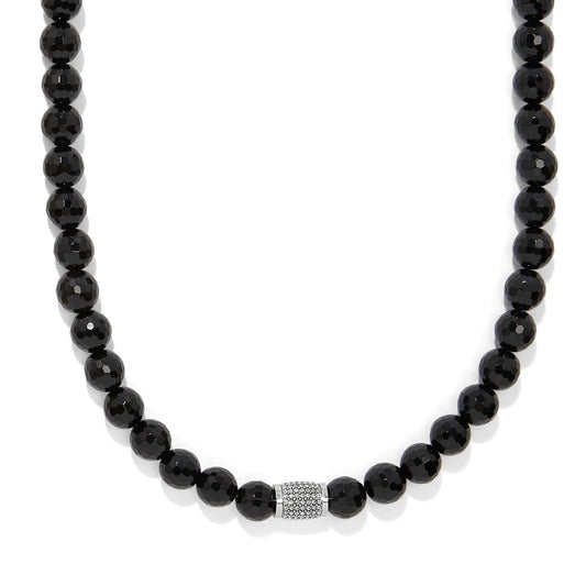 Meridian Solis Black Bead Necklace JM0075