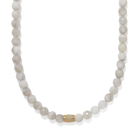 Meridian Solis White Bead Necklace JM0076 - She Chester