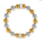Meridian Two Tone Stretch Bracelet JF0293