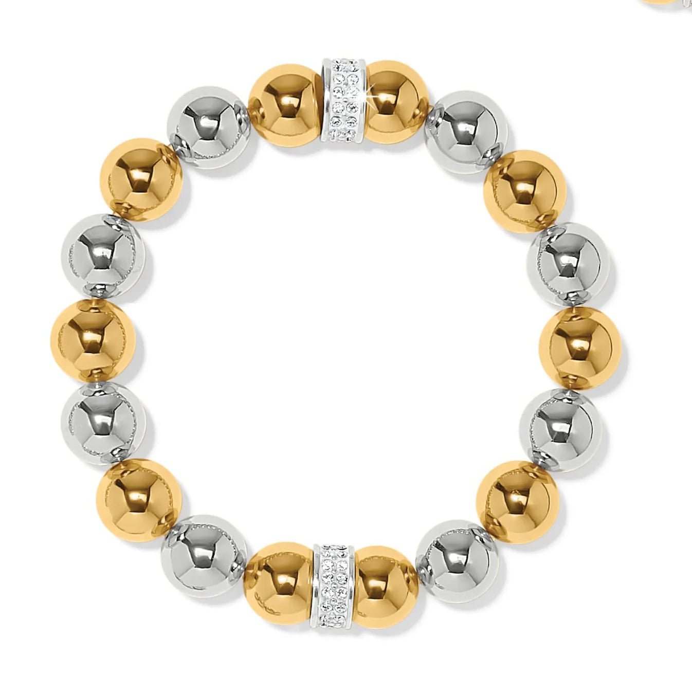 Meridian Two Tone Stretch Bracelet JF0293 - She Chester