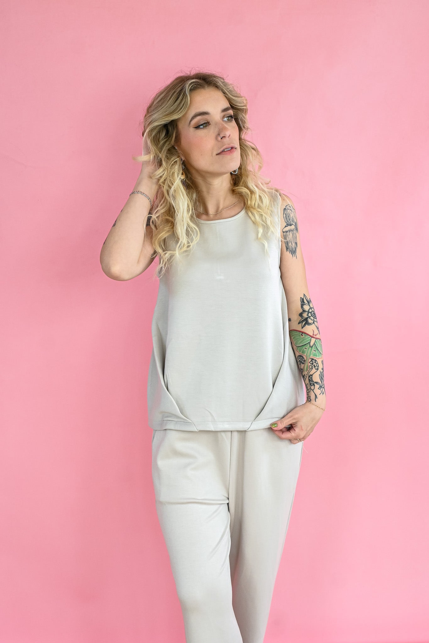 Michelle Pleated Tank - She Chester