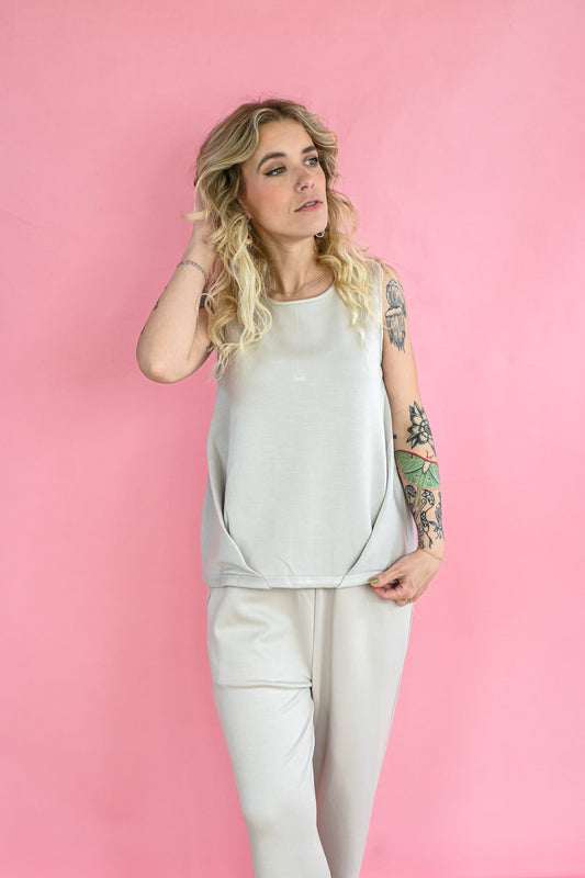 Michelle Pleated Tank - She Chester