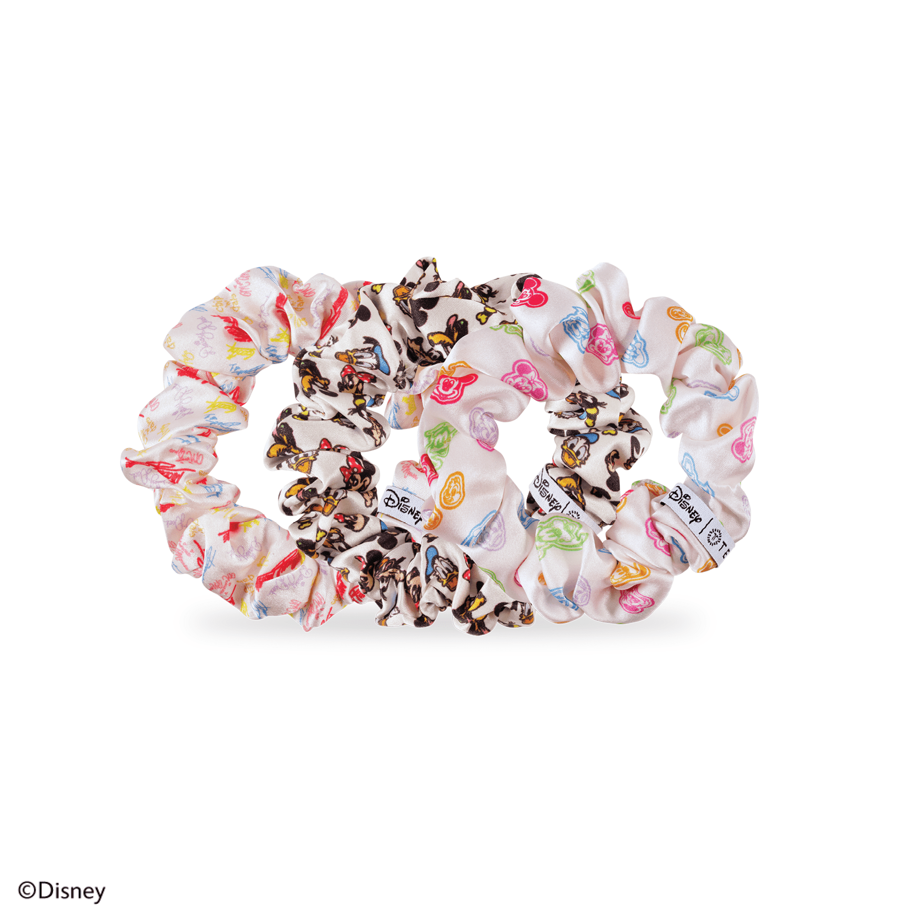 Mickey and Friends Large Silk Scrunchies - She Chester