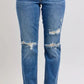 Mid Rise Vintage Wash Destroy Boyfriend Jean Style 82663 - She Chester