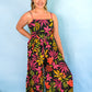 Midnight Tropics Pleated Jumpsuit - She Chester