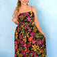 Midnight Tropics Pleated Jumpsuit - She Chester
