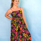 Midnight Tropics Pleated Jumpsuit - She Chester